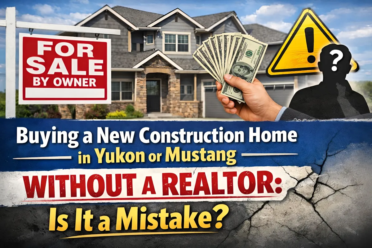 Buying a New Construction Home in Yukon or Mustang Without a Realtor: Is It a Mistake?