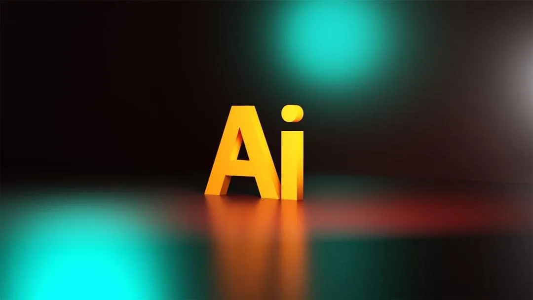 The letters AI