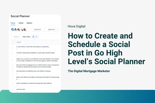 How to Create and Schedule a Social Post in Go High Level’s Social Planner