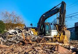 Barn after demolition