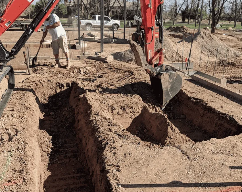 Foundation excavation