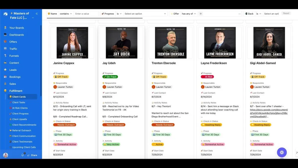 Client Fulfillment System