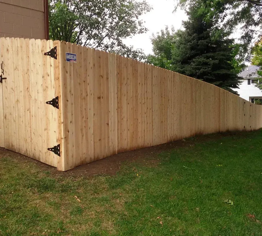 wood privacy fence by Wyatt Built in Statesville NC