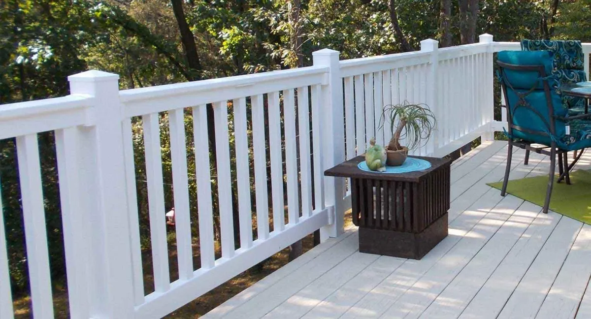Vinyl railing installation by Wyatt Built in Mooresville NC