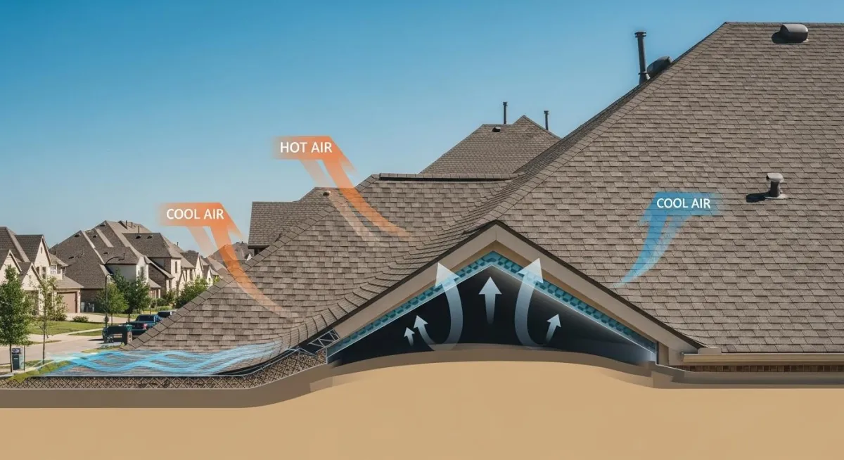 Roof Ventilation in Plano, TX: Why It Matters, How It Works & Signs You Need an Upgrade