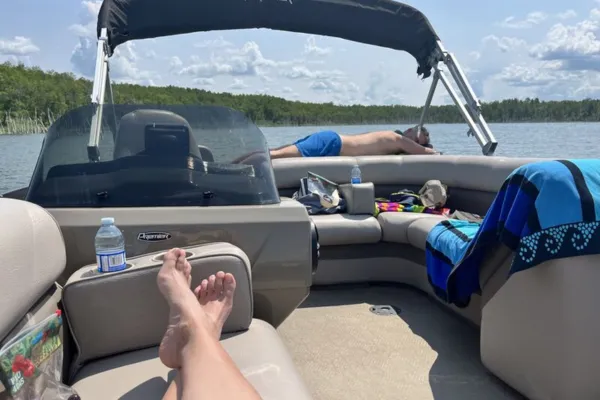 Relaxing on Boat - Life Balance