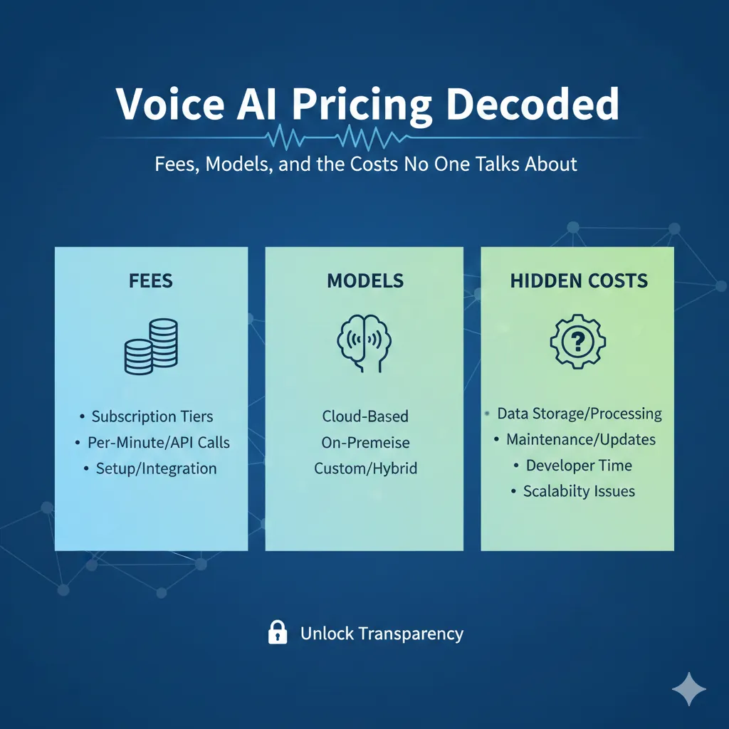 Voice AI Pricing Decoded: Fees, Models, and the Costs No One Talks About