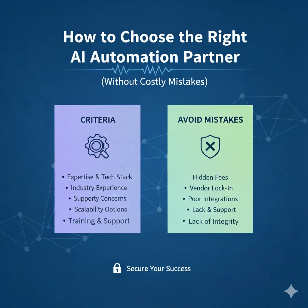 Understanding the importance of selecting the right AI automation partner to help grow your business