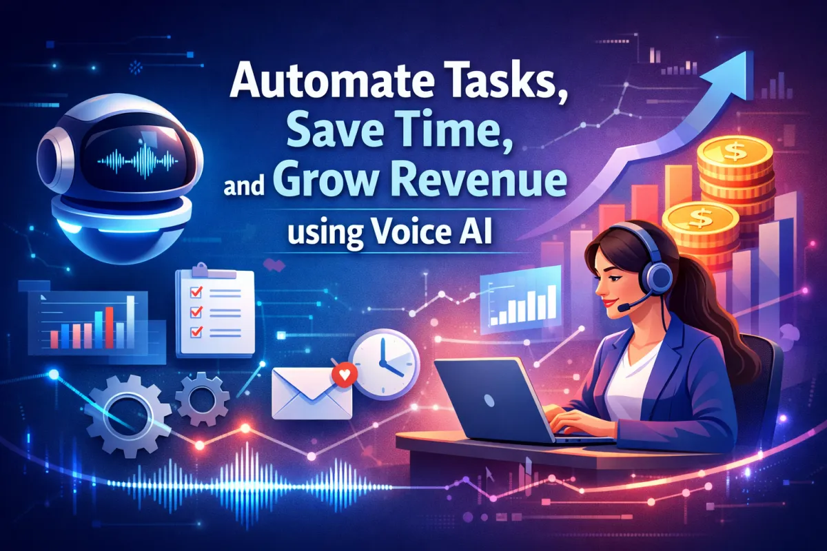 Automate Tasks, Save Time, and Grow Revenue using Voice AI