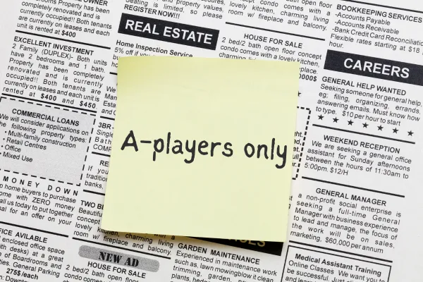 Eagle Partners' advice on Job Ads that attracts A-players