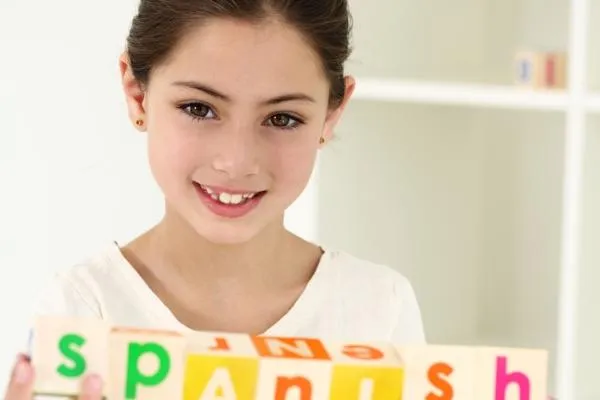 a kid smiling