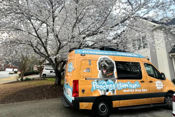 Mobile dog grooming van