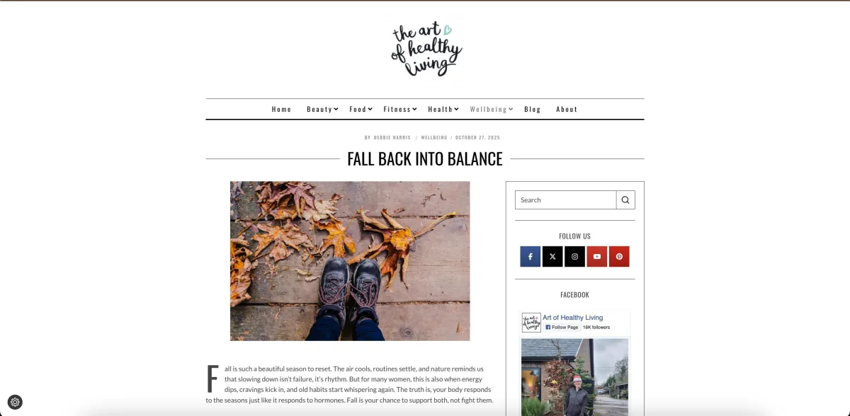 Fall Back into Balance