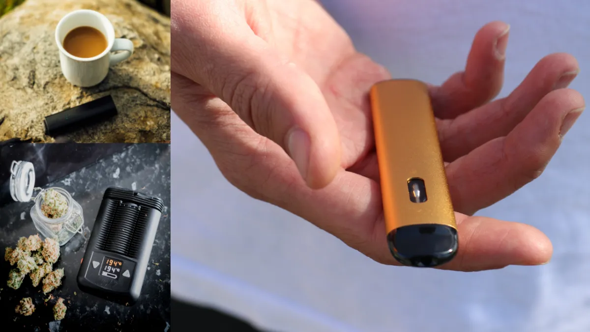 a pax vaporizer, a mighty vaporizer and and unknown vaporizer