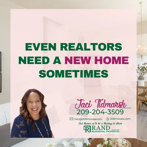 Realtor Jaci Tidmarsh helping Central Valley homebuyers and sellers in Modesto, Stanislaus County. Friendly, local real estate expert offering tips and guidance on buying, selling, and moving in the 209 area