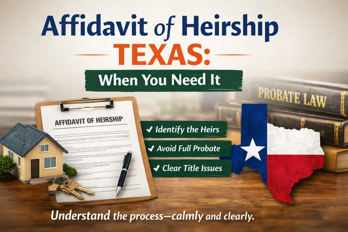 Affidavit of Heirship Texas: When You Need It