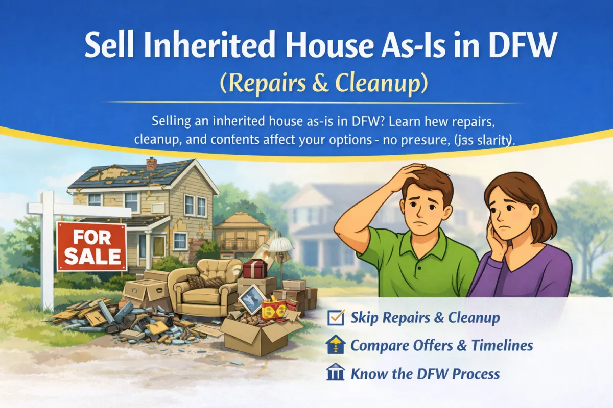 Sell Inherited House As-Is in DFW (Repairs & Cleanup)