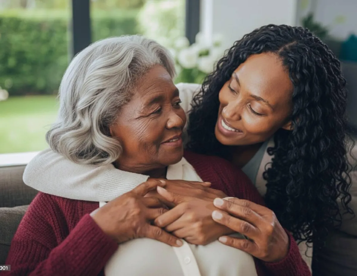 Caregiver supporting individual with developmental disabilities at home in Arizona