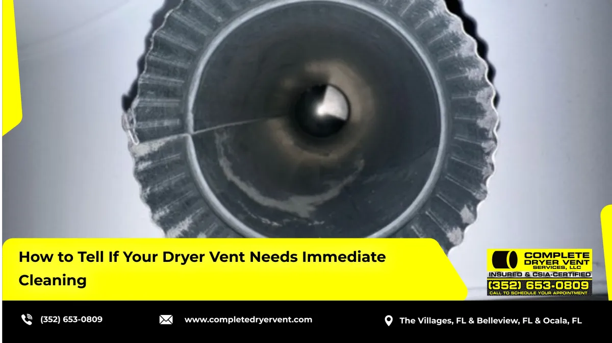 How to Tell If Your Dryer Vent Needs Immediate Cleaning