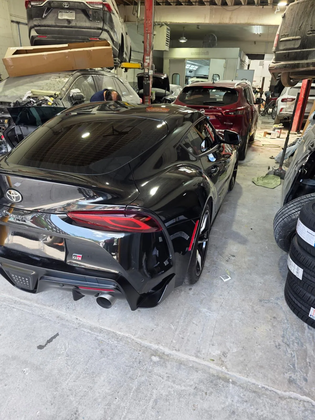 Maintenance of car in Cheema auto repair shop , NYC