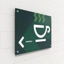 green coffee cup sign