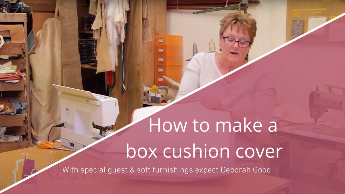 How to make a box cushion cover with Deborah