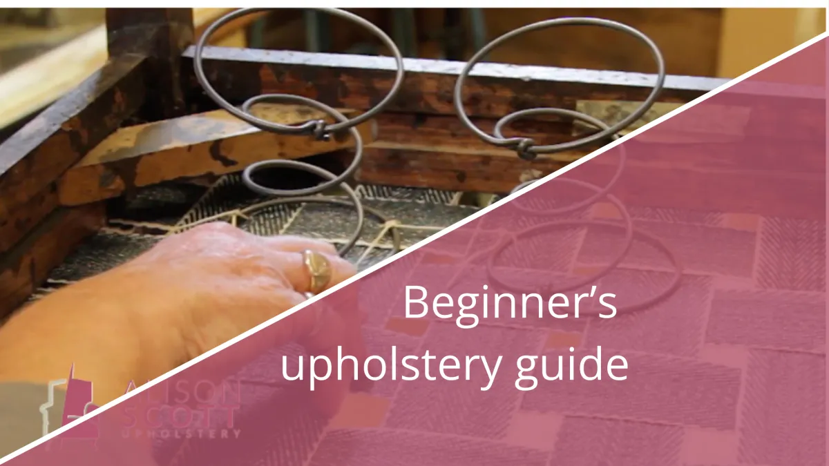 How difficult is traditional upholstery for beginners?