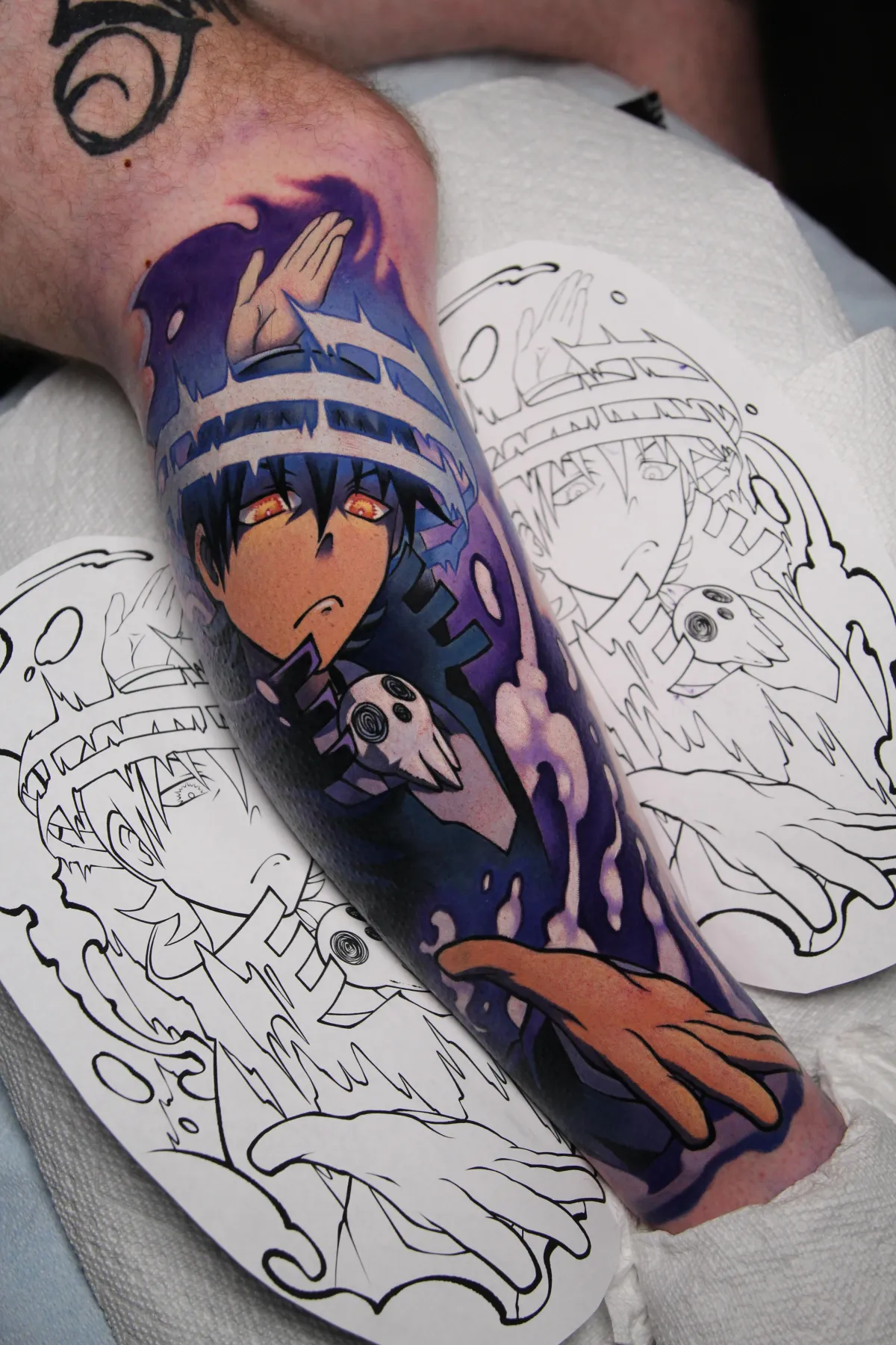 Death the Kid tattoo, anime tattoo, Soul Eater tattoo, xsadfamx