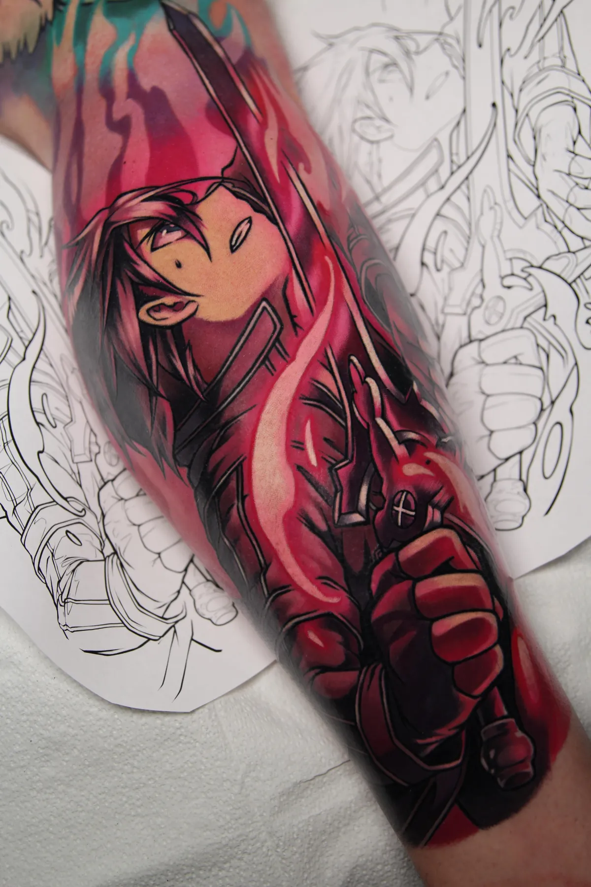 Anime tattoo, kirito tattoo, SAO tattoo, Sword Art Online tattoo, xsadfamx