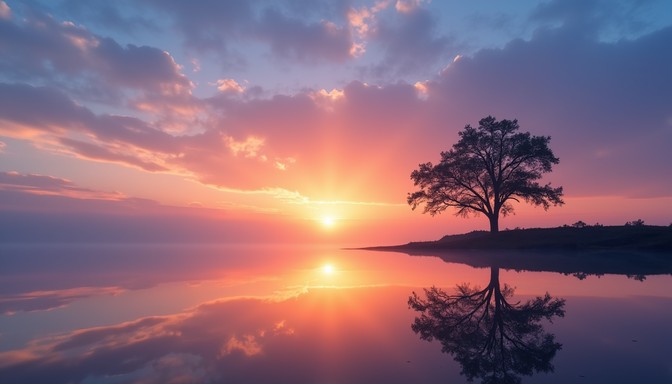 A calm horizon representing long term financial momentum built through consistency and identity alignment