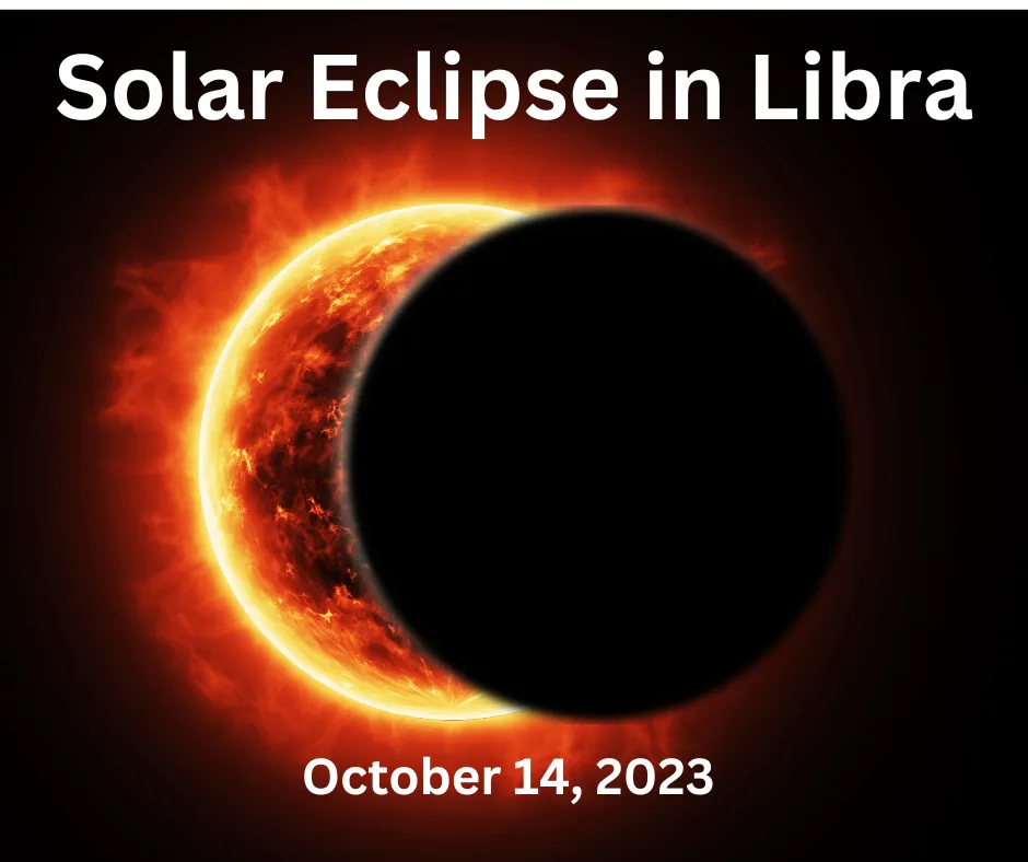 A picture of a solar eclipse