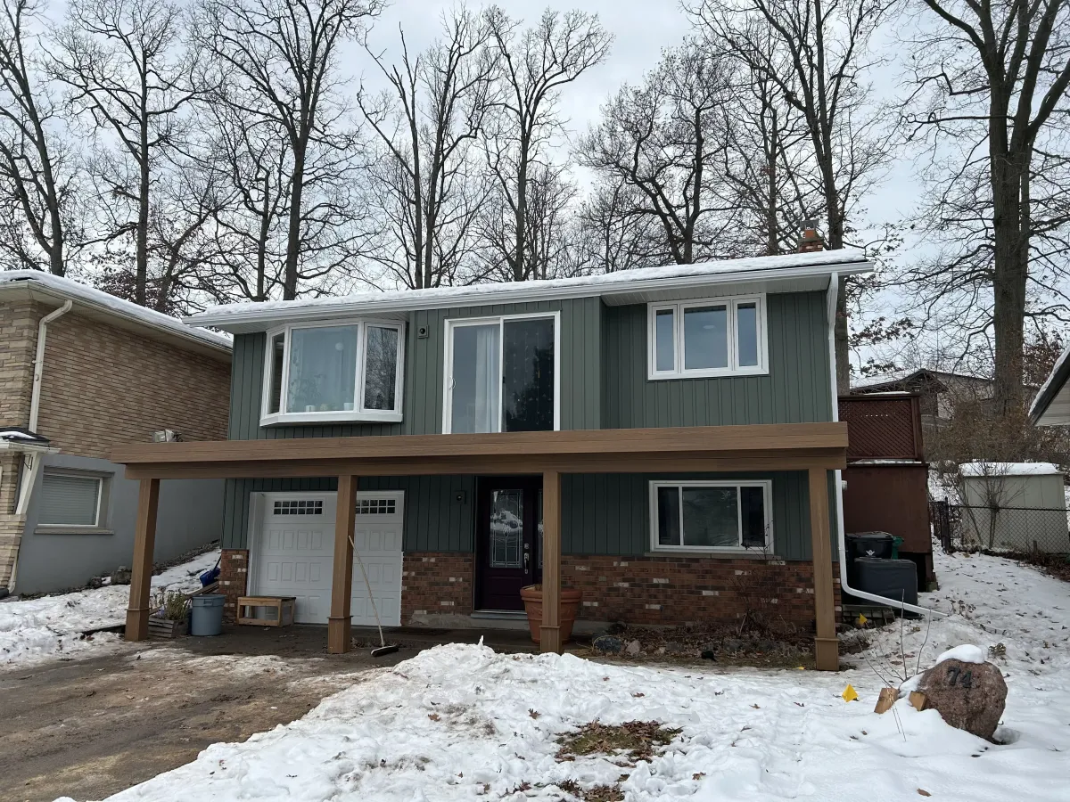 Board and batten siding replacement, Cambridge ON