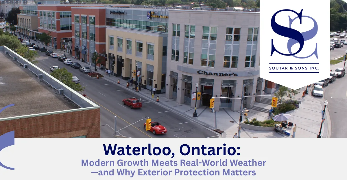 Waterloo, Ontario: Modern Growth Meets Real-World Weather—and Why Exterior Protection Matters