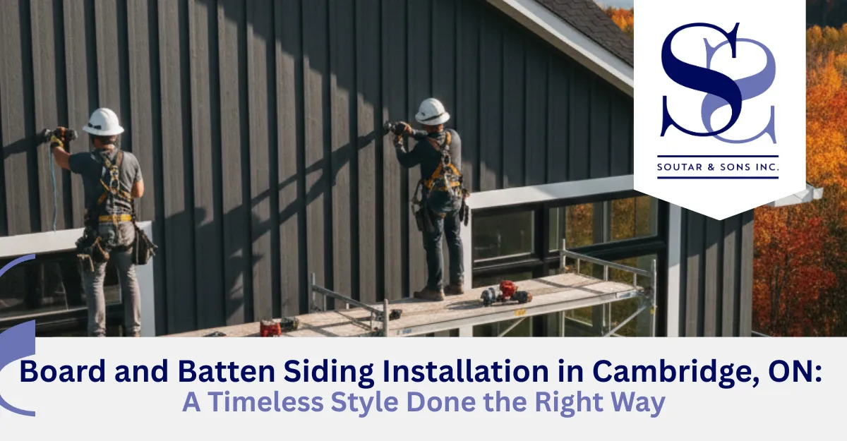 Board and Batten Siding Installation in Cambridge, ON: A Timeless Style Done the Right Way
