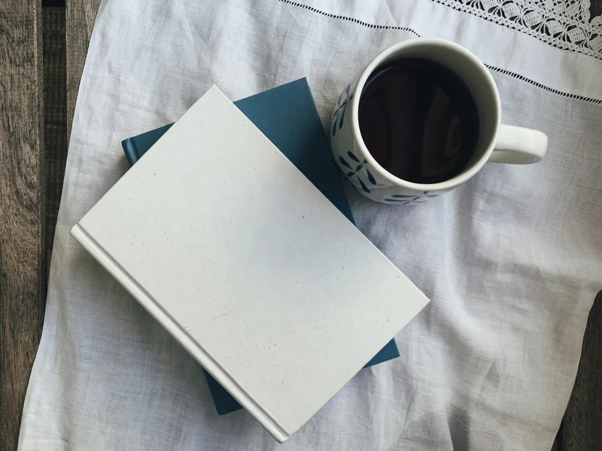 Books and a cup of coffee