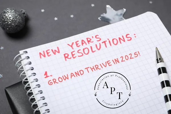 New Year's Resolution Notebook Paper and Pen