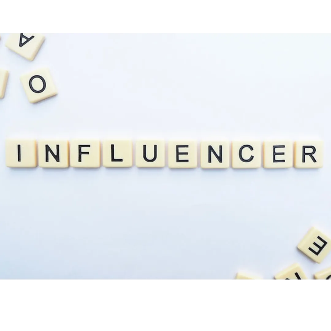 game pieces that spell out, influencers