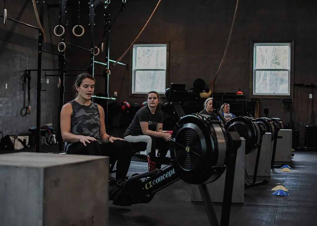 Youth athletes doing dryland strength training in Stittsville gym