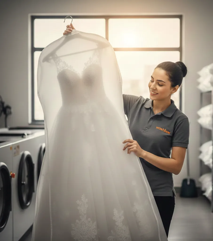 Rescue a formal dress from yellow stains