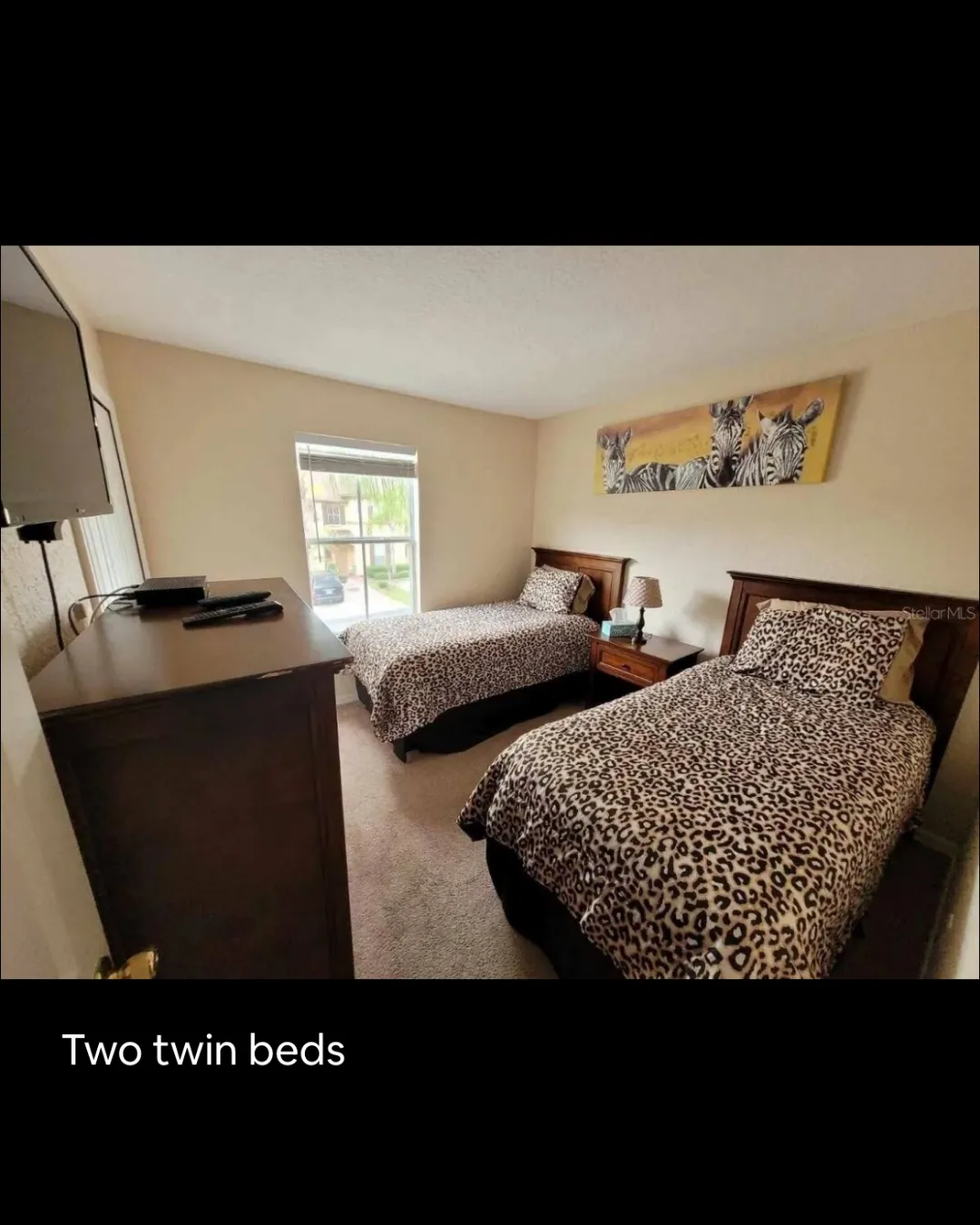 Zebra Room with Twin Beds