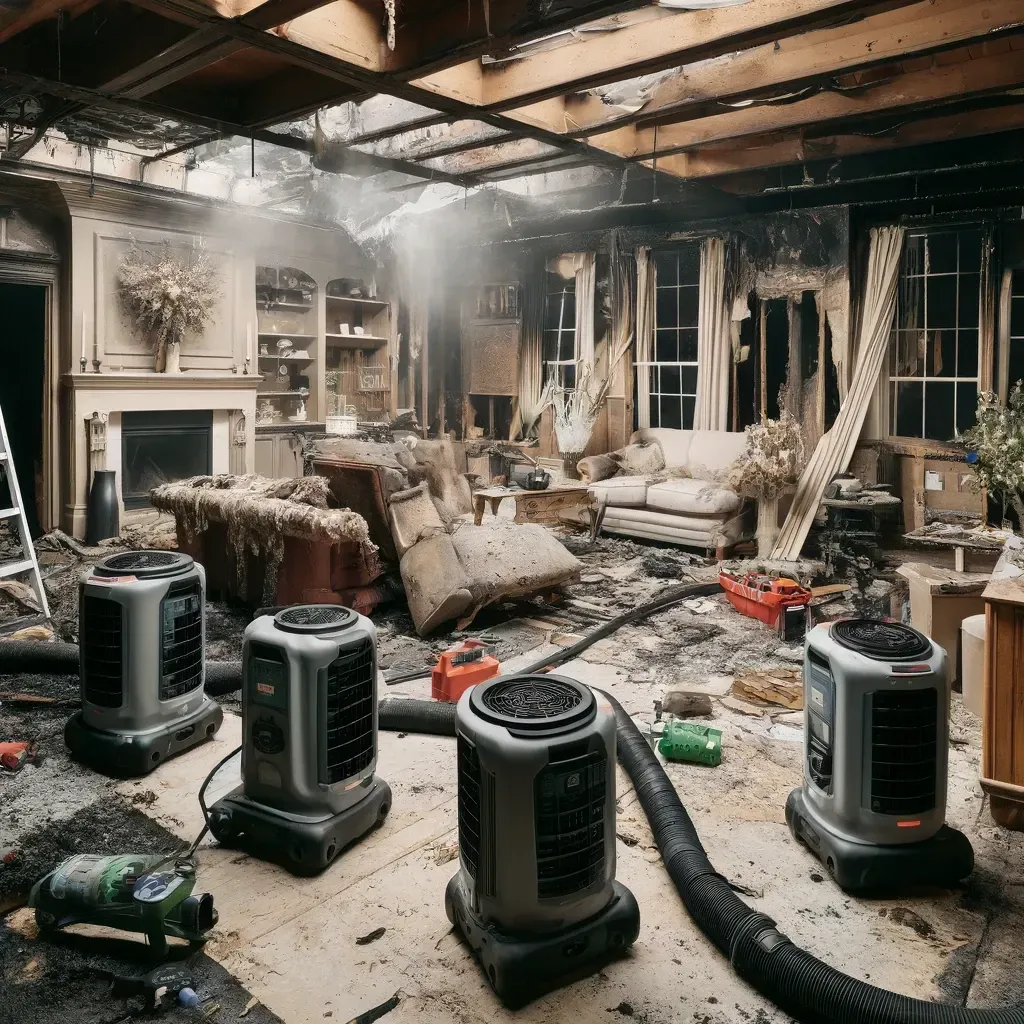 Fire damage restoration