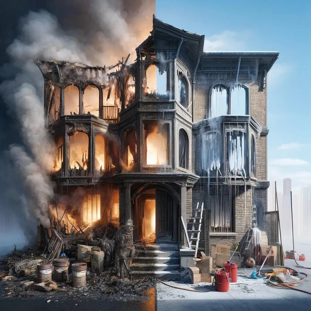 Fire damage restoration in Parker Dam, California