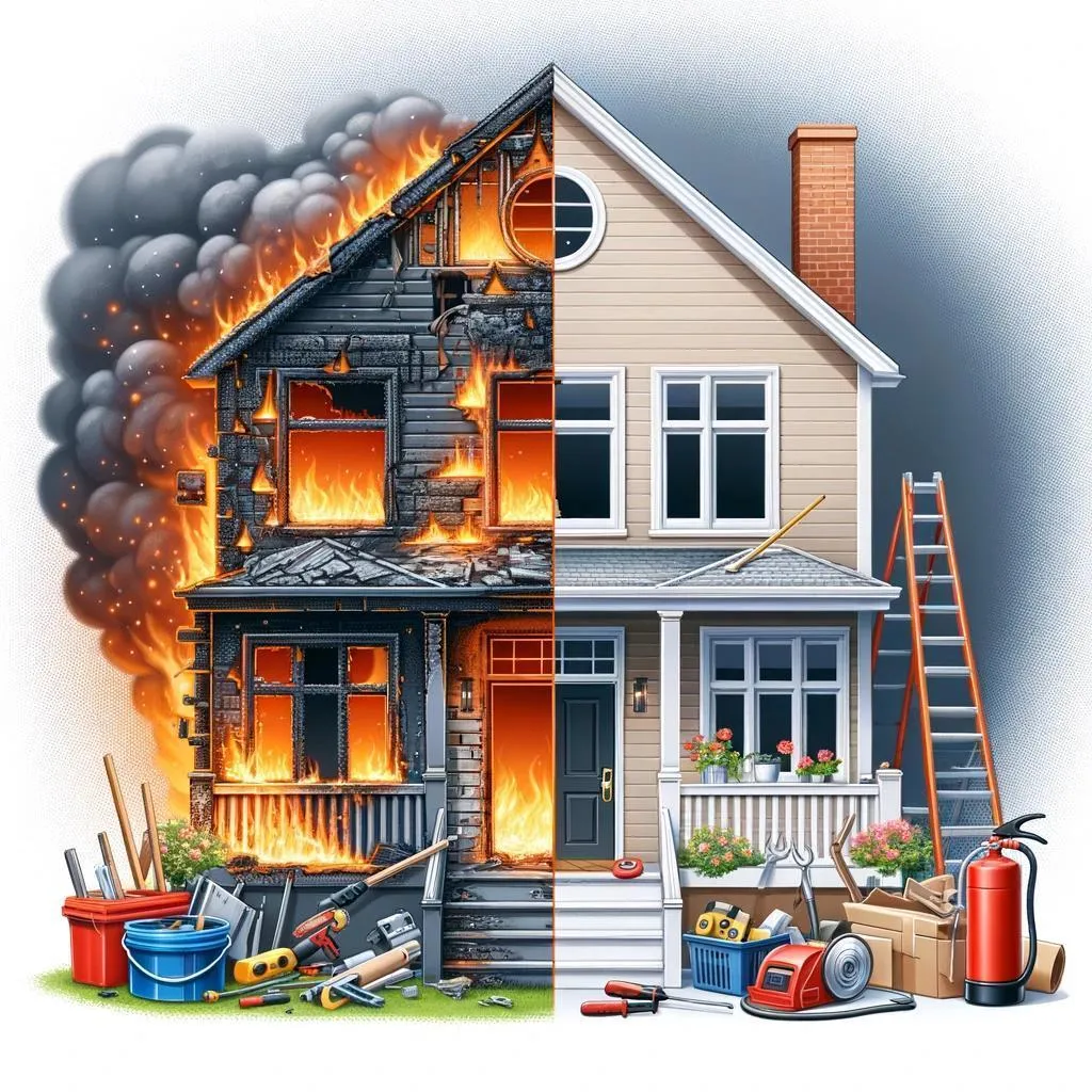 Fire damage restoration in Westmorland, California