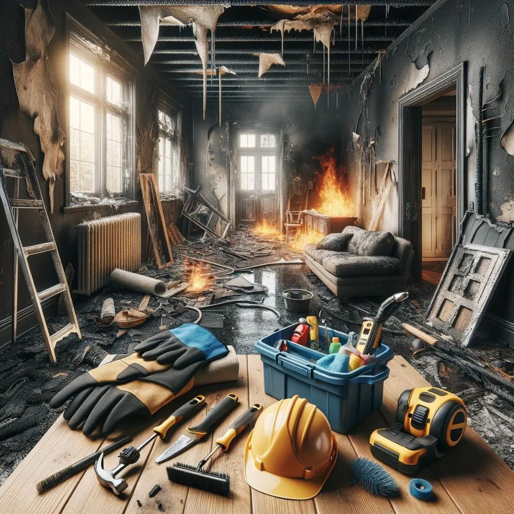 Fire damage restoration in Cactus City, California