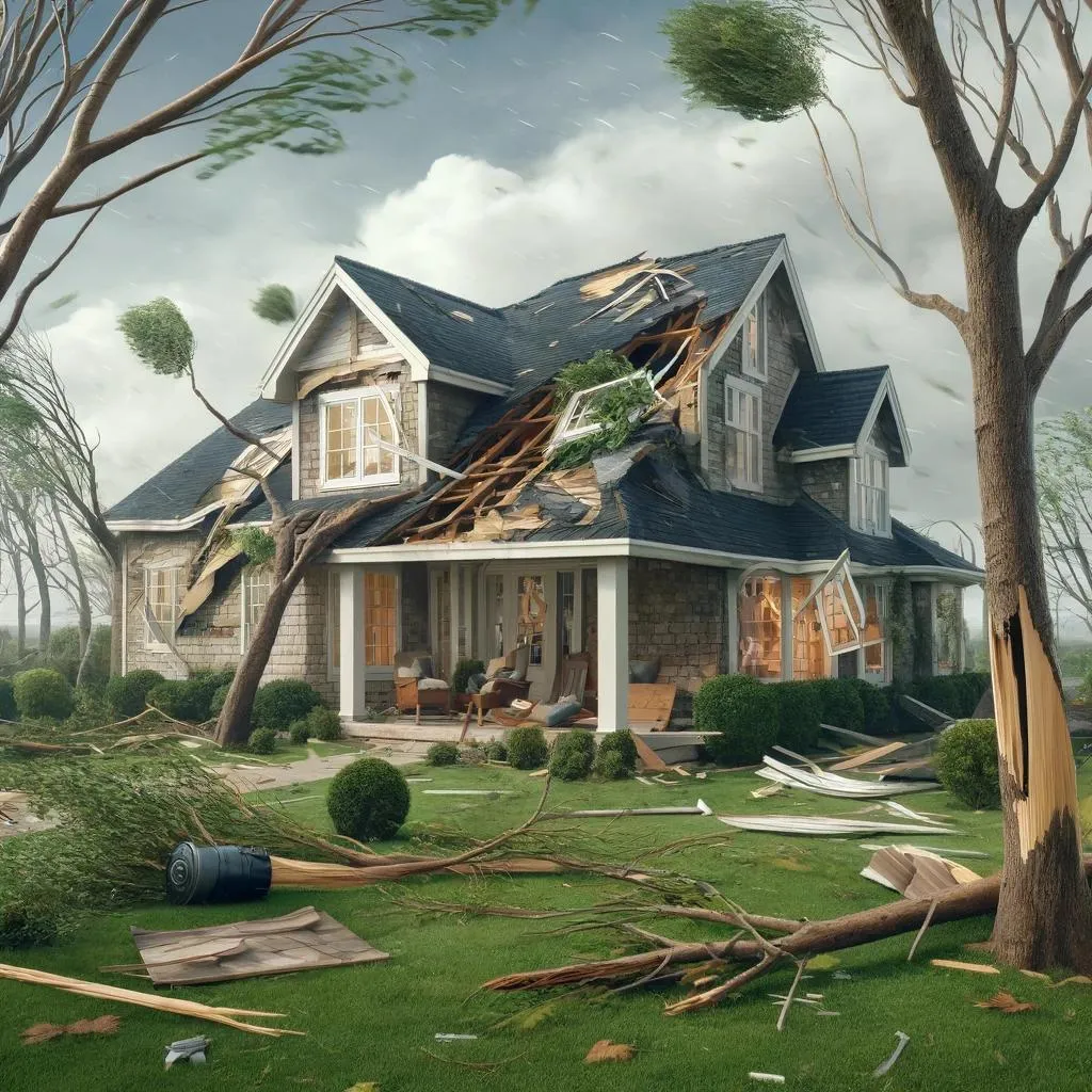 Wind damage restoration in Niland, California