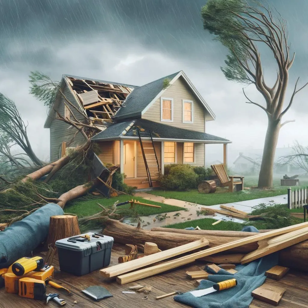 Wind damage restoration in Cactus City, California