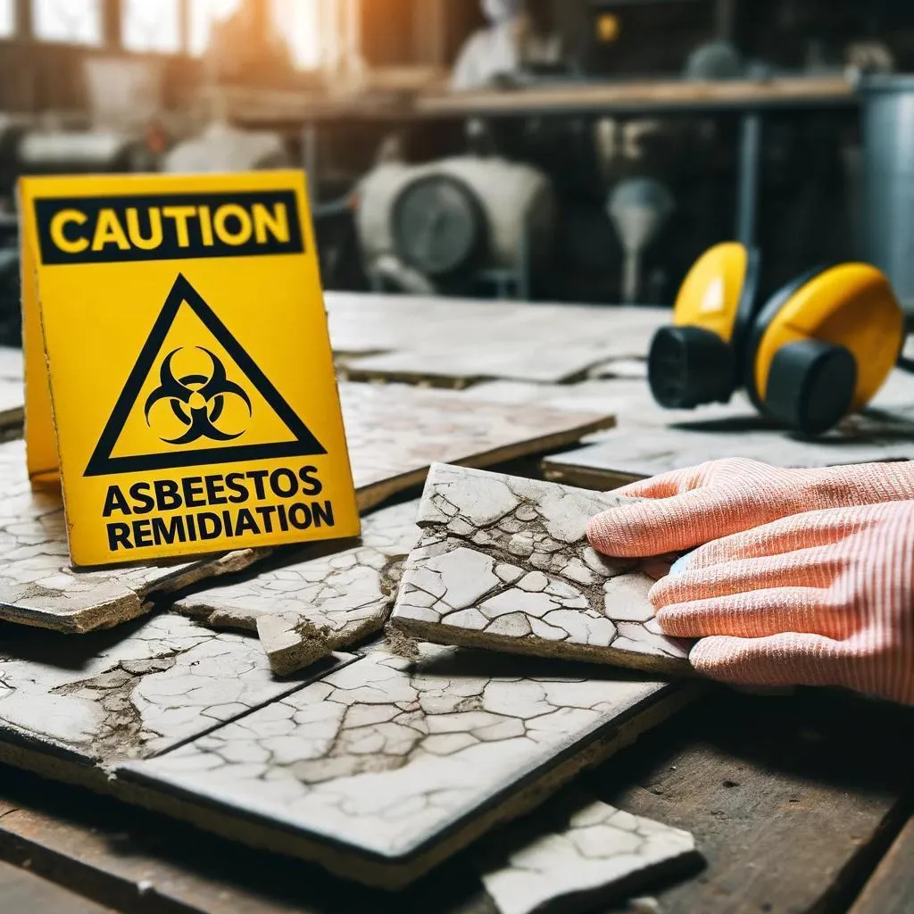 Asbestos remediation in Los Algodones, Baja California