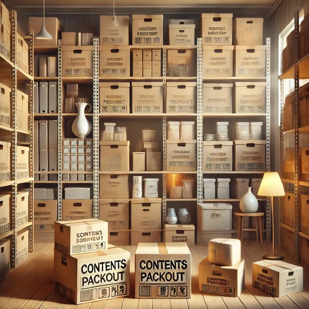 Contents packout and storage in San Luis, Arizona