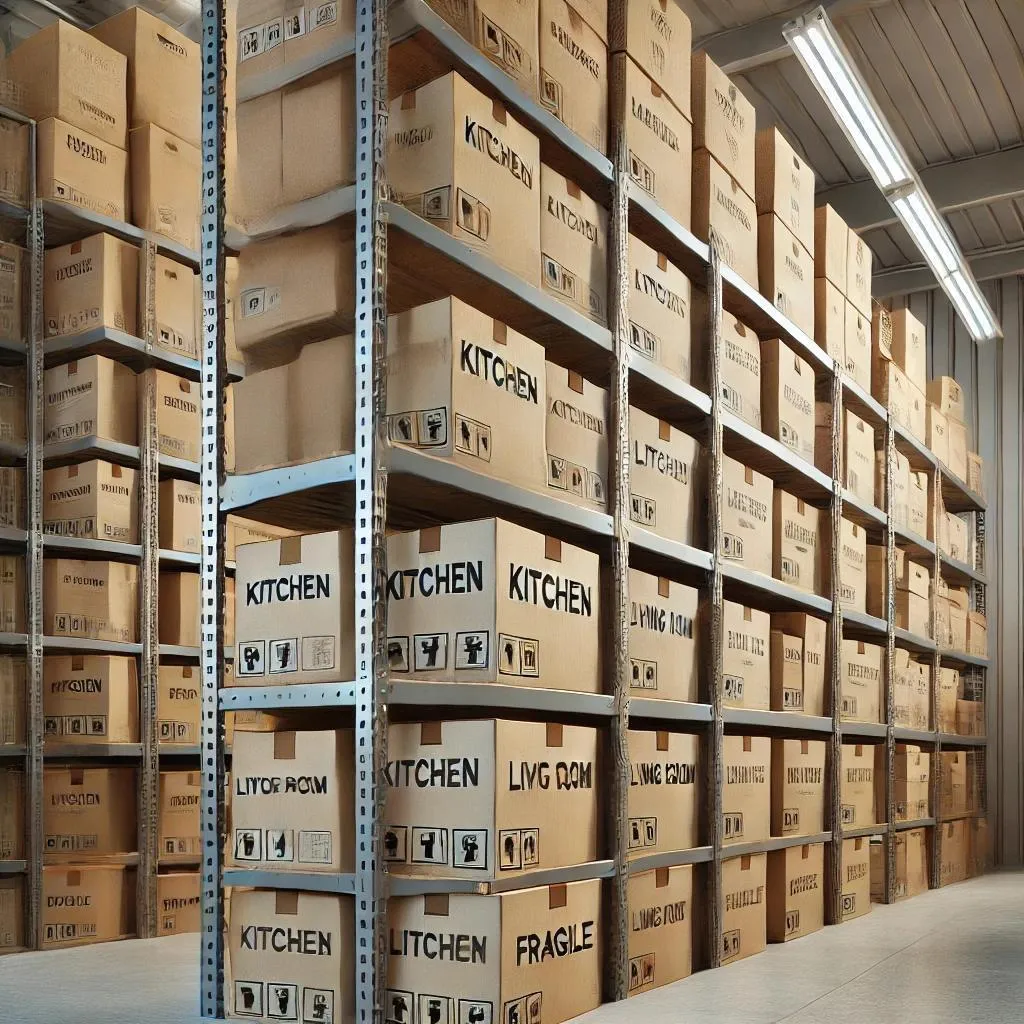 Contents packout and storage in Palo Verde, California