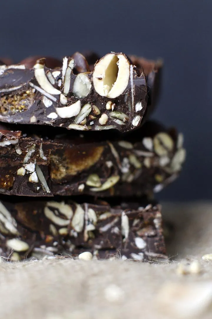 Chocolate Fig Trail Mix Bark